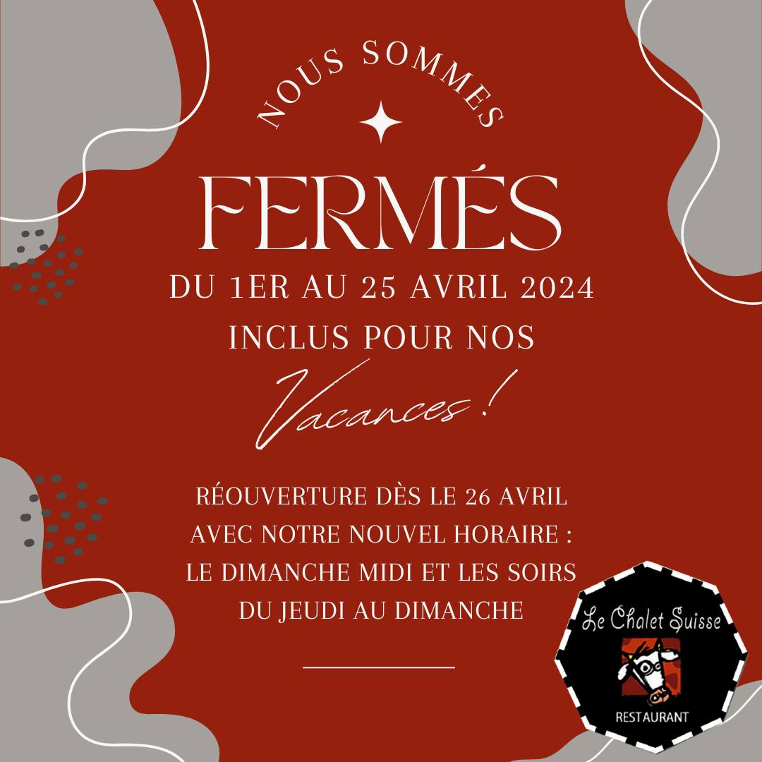 fermeture annuelle